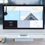 Clean website UI design layout