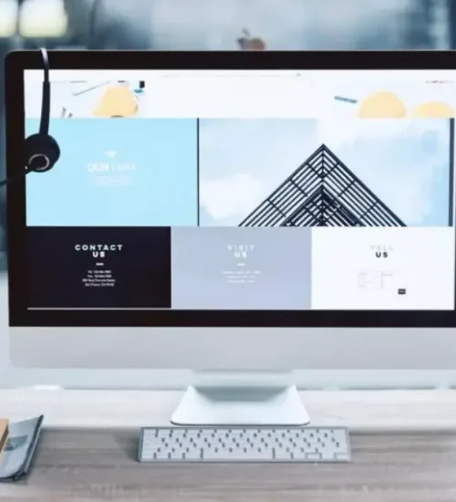 Clean website UI design layout